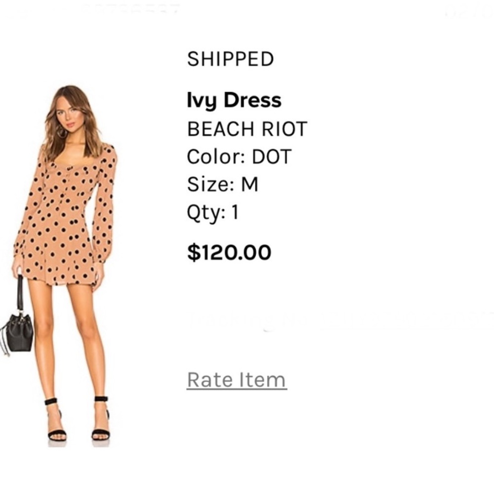 Beach Riot Ivy Long sleeve polka dot dress
